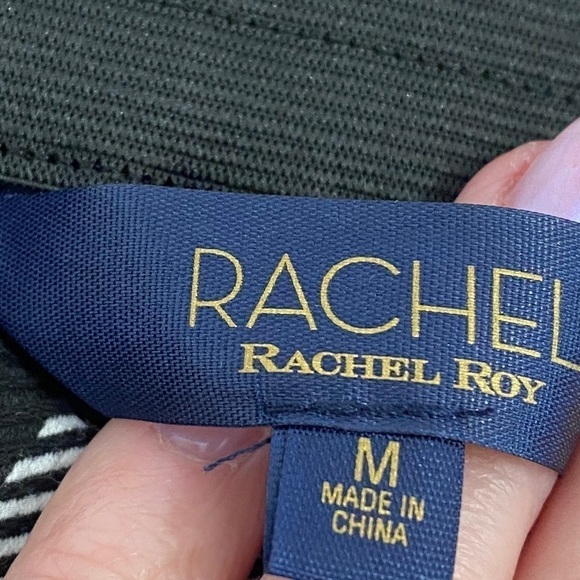 Rachel Roy The Glen Pull On Style Plaid Front Ankle Pants, Womens Size Medium - Picture 5 of 5